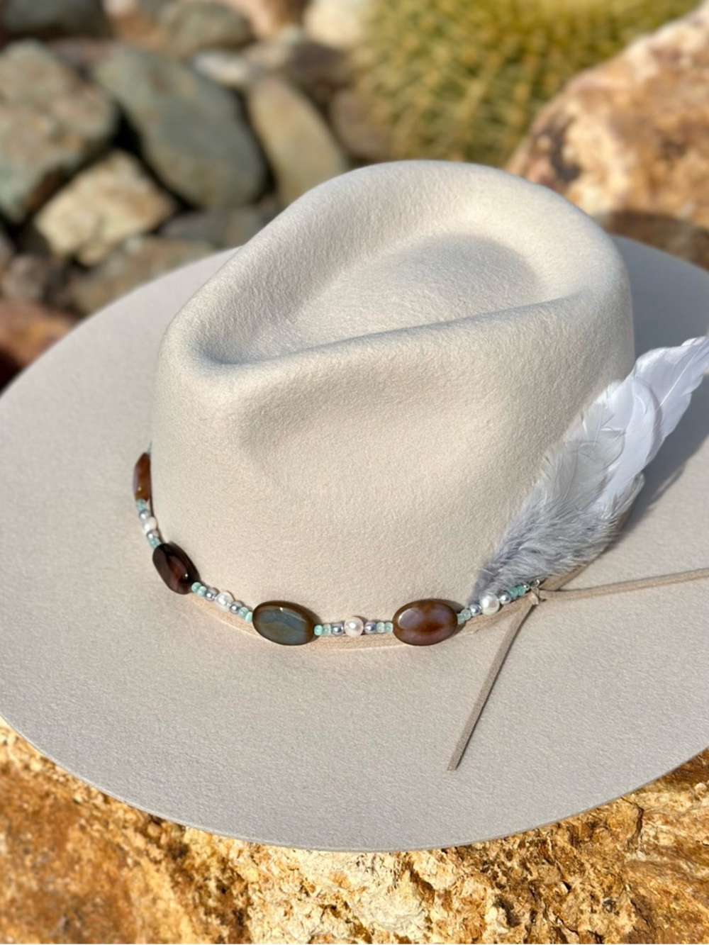 Fire Agate Hat Band - Picture 5 of 6